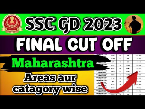 ssc gd maharastra cut off 2023 | ssc gd cut off 2023 maharastra | maharastra ssc gd  cut off 2023