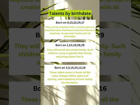 Talents by birthdate #astrology #zodiac