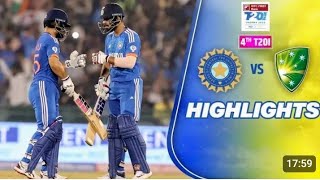 INDvsAUS || 4th T20 match Full highlights || High voltage match#viratkohli