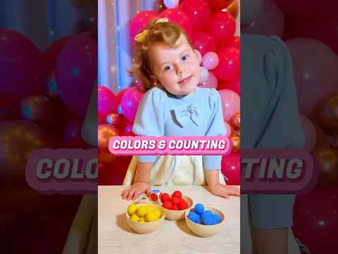 Colors & Counting Game for Toddlers | Educational Videos for Toddlers #shorts