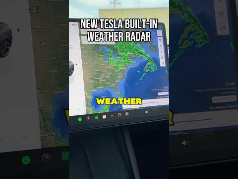 Tesla Added a Weather Map To The Car Screen 😳🌤️