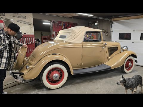 The big reveal.. unmasking the 1934 Ford.. did the paint match? 😵