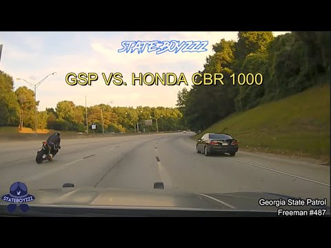 Honda CBR Taunts The Georgia State Patrol | Takes Troopers On A Long High Speed Chase