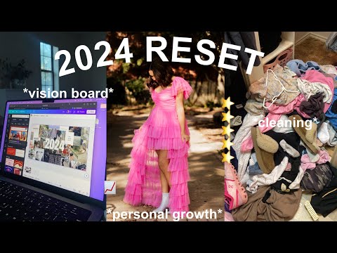 GETTING MY LIFE BACK TOGETHER FOR 2024| resetting, cleaning, vision board making, shopping