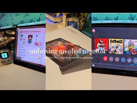 ✨️🌷unboxing an oled portable monitor for cozy & immersive gaming | ft. Innocn