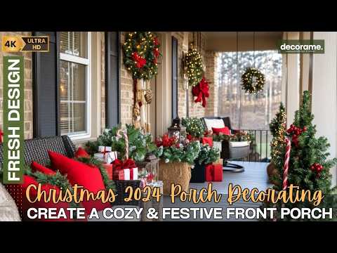 Christmas 2024 Porch Decorating Ideas Create a Cozy & Festive Front Porch Atmosphere