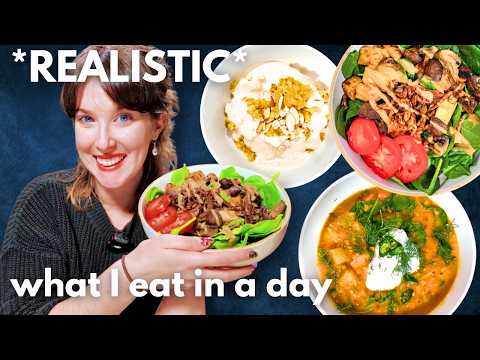 Realistic What I Eat in a Day on a High-Protein Vegan Diet