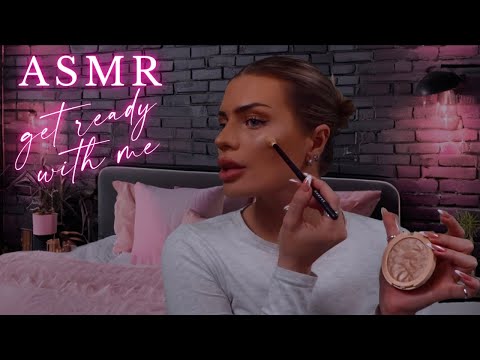 ASMR Get Ready With Me  💄💕 (everyday makeup routine, life update & storytime)