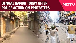 Bengal Bandh News | Bengal Bandh Today After Police Use Tear Gas, Water Canon On Protesters