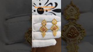 Gold earring design #jewellery #jewelry #vidio #gold #vlog #earring#goldjewellery