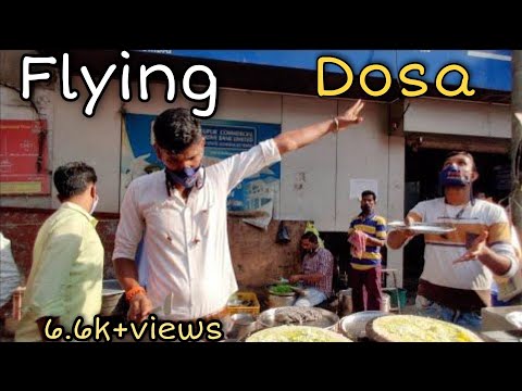 Flying dosa in india|Mumbai|Rajanikanth style dosa| Viral on social media| #Shorts