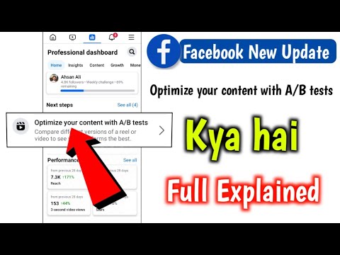 Optimize your content with A/B tests Kya hai Facebook | Optimize your content with A/B tests Kya hai