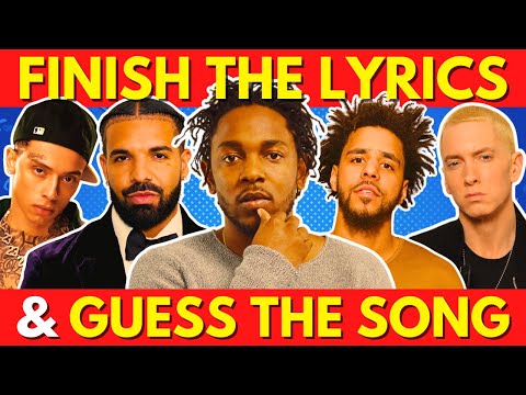 FINISH THE LYRICS & GUESS THE SONG - RAP Edition (2025) 📀🎤🎵