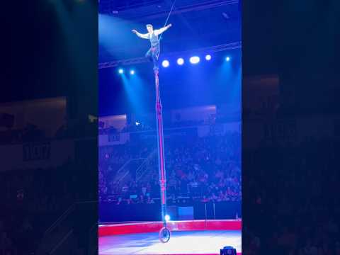 Tall Unicycle Master! 🚴‍♂️🔥 Circling the Stage Like a Pro!