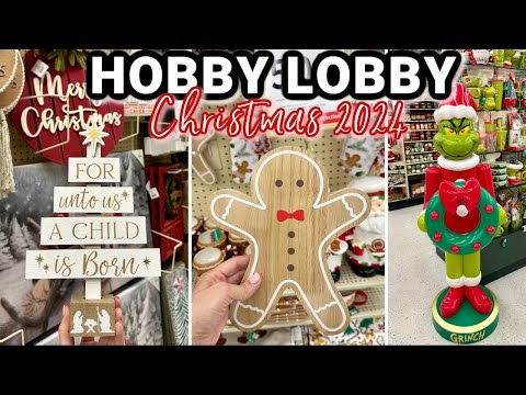 HOBBY LOBBY STILL PUTTING OUT NEW CHRISTMAS DECOR FOR 2024 | NEW Christmas Decor at Hobby Lobby