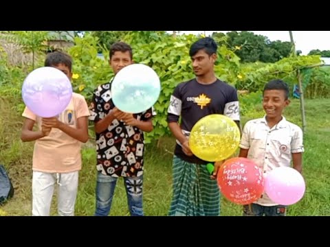 Have fun blowing up balloons and learn the names of colors।kids episode-13