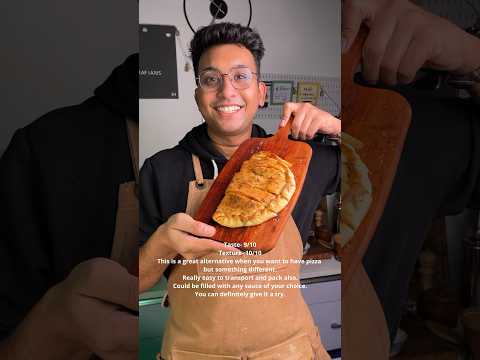 Stuffed Pizza | Calzone Recipe ❤️  | #shorts