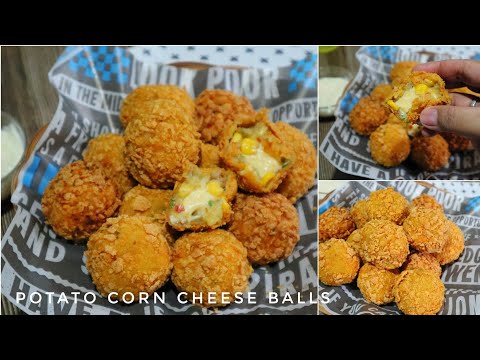 Gawin mo itong Merienda bukas Easy lang gawin| Potato Corn Cheese Balls