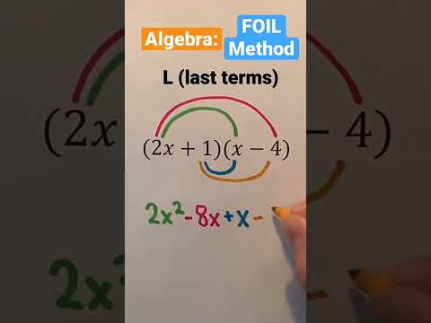 Algebra FOIL Method #shorts #algebra #maths #math #mathematics #education #learn #tricks #tips #yt