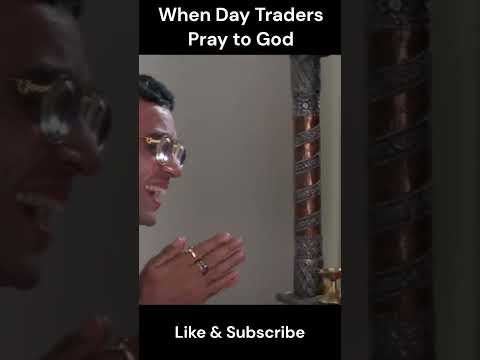 When Day Traders Pray to God 😂 #stockmarket #shorts