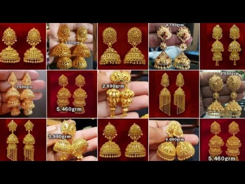 gold earrings design 2023 // gold jhumka design//gold Jhumki design//gold jhumka design