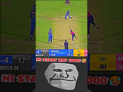 38Th Match Ipl 2024 || Mi Vs Rr || Ipl Highlights ||#ipl2024 #rrvsmi  #cricket #shorts