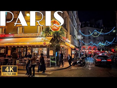 [🇫🇷Paris France] Beautiful Evening Latin Quarter walk (4K 60FPS Edited Version) 31/December/2024