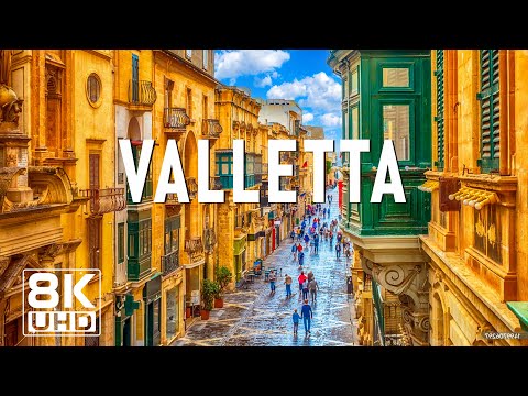 Valletta 8K UHD - The Timeless Charm of Malta's Capital