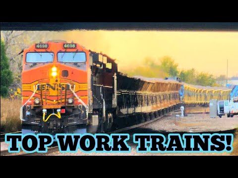 TOP 10 CATCHES OF THE RAILROADS WORK TRAINS!