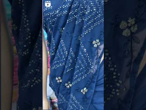 tere vaaste.....                    designer saree... Georgette material..with sequence #saree