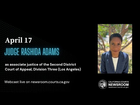 Commission on Judicial Appointments: Judge Rashida Adams