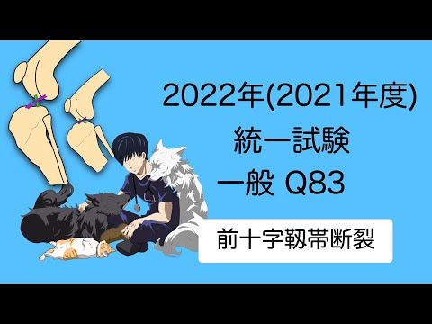 2022一般Q83『前十字靱帯断裂』 愛玩動物看護師国家試験対策