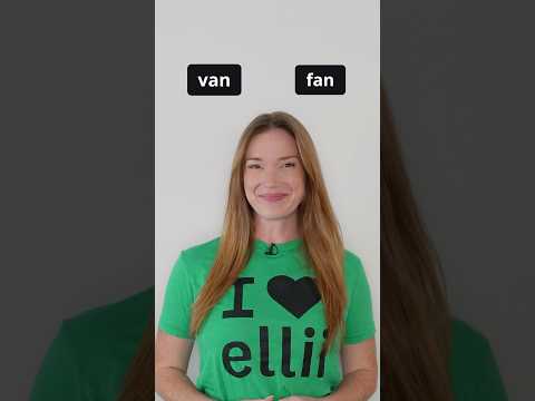 Am I saying VAN or FAN? #shorts #pronunciation #english #learnenglish #listening