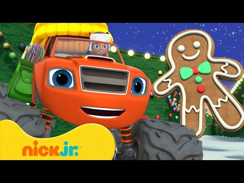 Help Blaze Solve a Gingerbread Holiday Maze! 🎄 Blaze and the Monster Machines | Nick Jr.