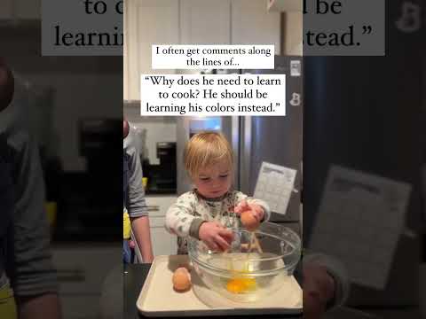 Learning happens in practical life! Montessori at home #montessoritoddler #montessori