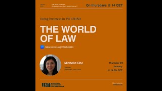 THE WORLD OF LAW with Michelle Che, 09.01.2025