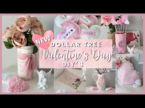 NEW DOLLAR TREE VALENTINES DAY 2024 DIYs 💗 Easy High End VALENTINE'S Day DIY VALENTINE'S Crafts 2024