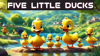 Five Little Ducks - Fun Kids Poem and Nursery Rhyme | Learning Songs for Toddlers