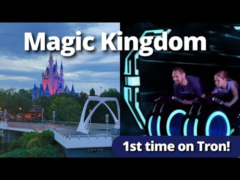 Magic Kingdom Park Day | First Time Riding TRON | Casey's Corner & The Plaza Restaurant