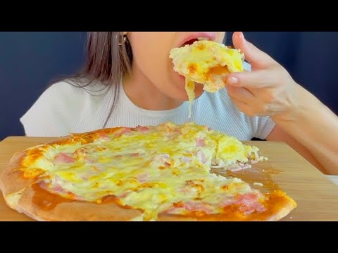 ASMR Yummy Cheese Pepperoni Pizza Eating Vlog, Mukbang 맛있는 치즈 페퍼로니 피자 먹기 @ASMeRiEats