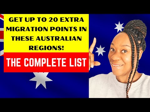 THESE AUSTRALIAN REGIONS WILL GIVE YOU 20 EXTRA MIGRATION POINTS - Meet the 65-point cut off easily!