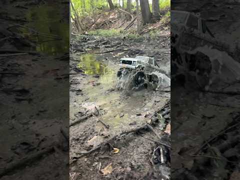 Traxxas Trx4 High Trail 1.9 Tire And 12T Pinion Gear Testing #traxxas #rccar #mudding #ford