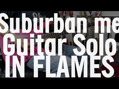 In Flames - Suburban me Guitar solo cover NUX MG-30 DIE VH4