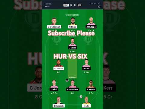 HUR vs SIX Dream11 Prediction, Hobart vs Sydney Pink Dream11 Team, HUR vs SIX T20 Dream11 Prediction