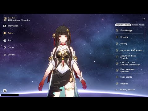 LINGSHA ALL VOICE LINES (ENGLISH)