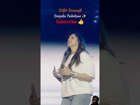 Diljit Dosanjh ❤️ Deepika Padukone ❣️#diljit #diljitdosanjh #consert #show #deepikapadukone #shorts