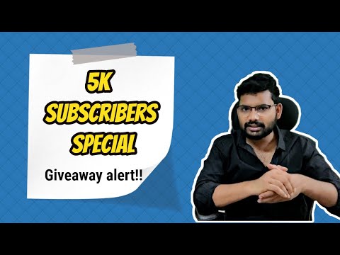 Thank you 5k subscribers | Giveaway alert | Bloopers