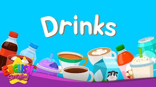 Kids vocabulary - Drinks - Learn English for kids - English educational video