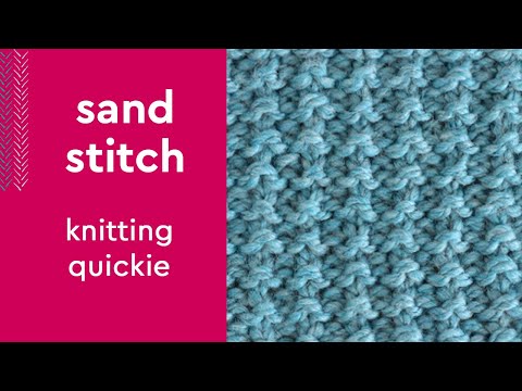 Easy-to-Remember Sand Stitch Texture #shorts #knitstitchpattern #knittingstitches