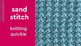 Easy-to-Remember Sand Stitch Texture #shorts #knitstitchpattern #knittingstitches